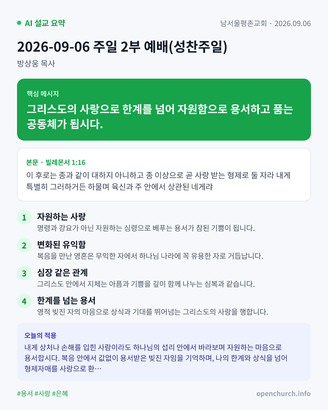 AI 설교 인포그래픽